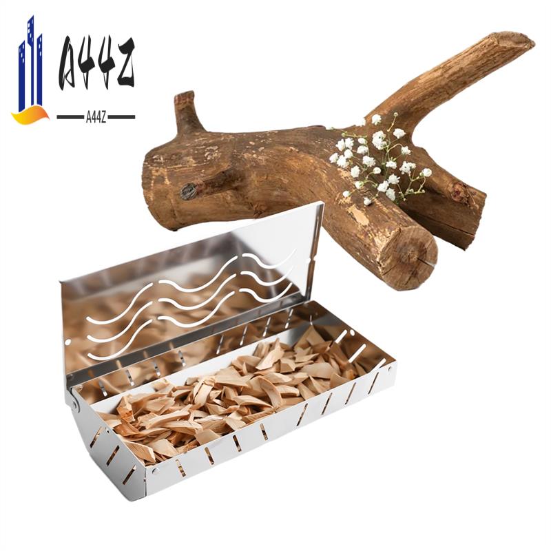 Smoker Box Wood Chip - A44Z-2Pack Stainless Steel Chip Smoker Box