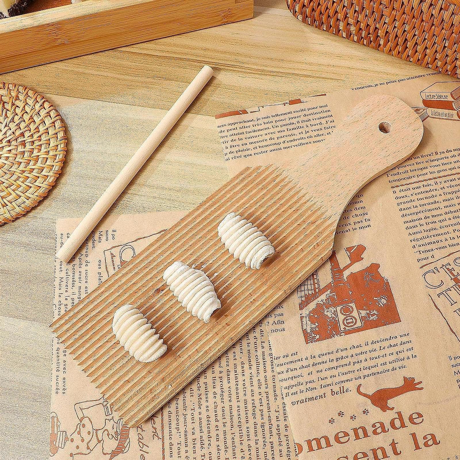 Home Cooking Restaurant - Gnocchi Board Kitchen Utensil Wood Ornament