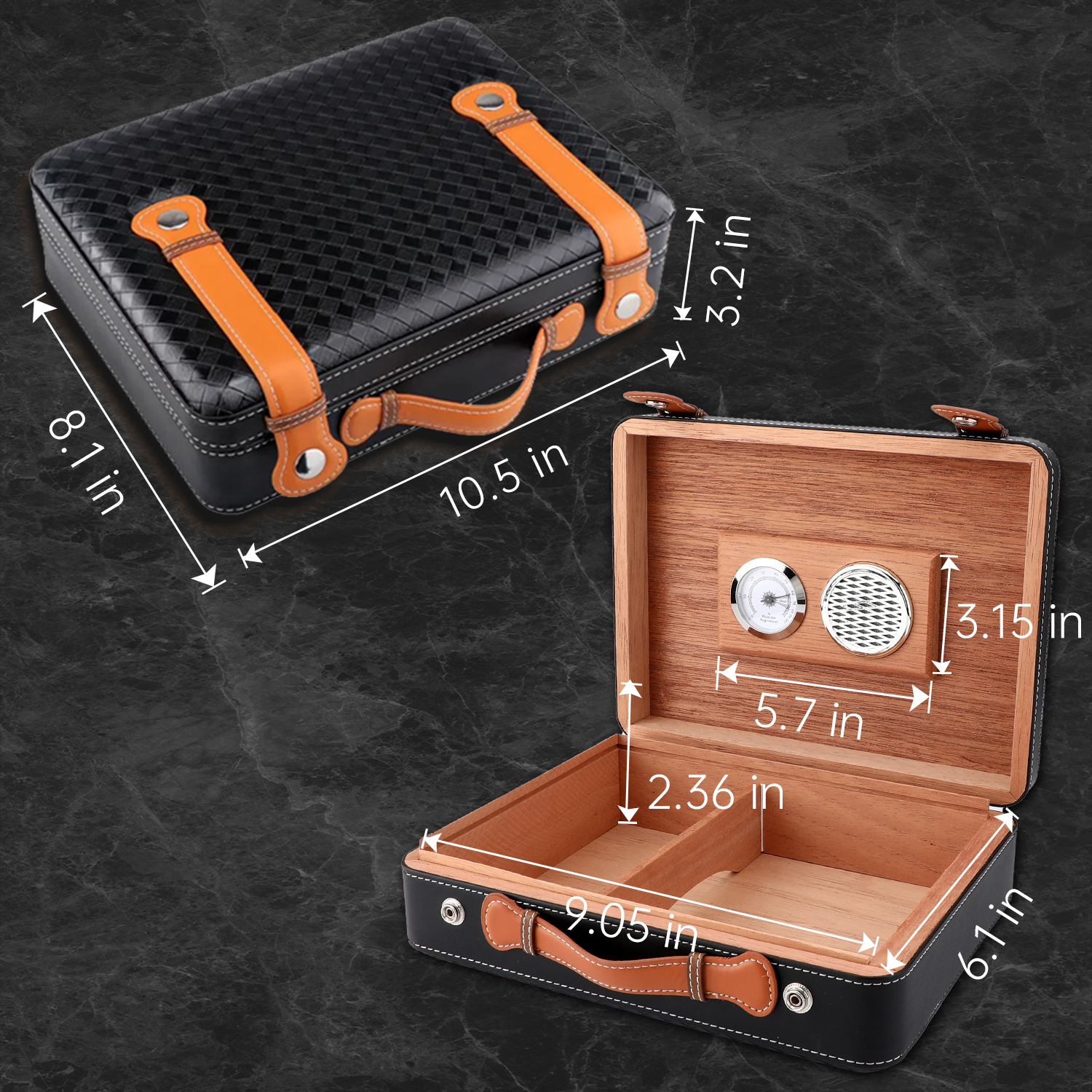 XIFEI Travel Cigar Humidor Box - Smoker Box Wood Chip review and price