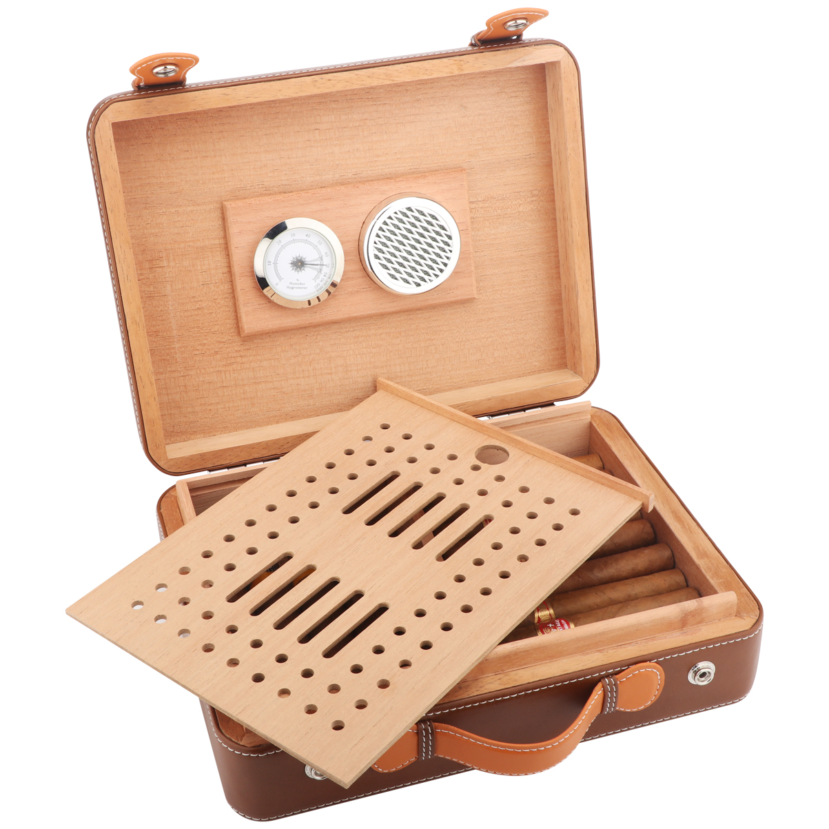 XIFEI Travel Cigar Humidor Box - Smoker Box Wood Chip review and price