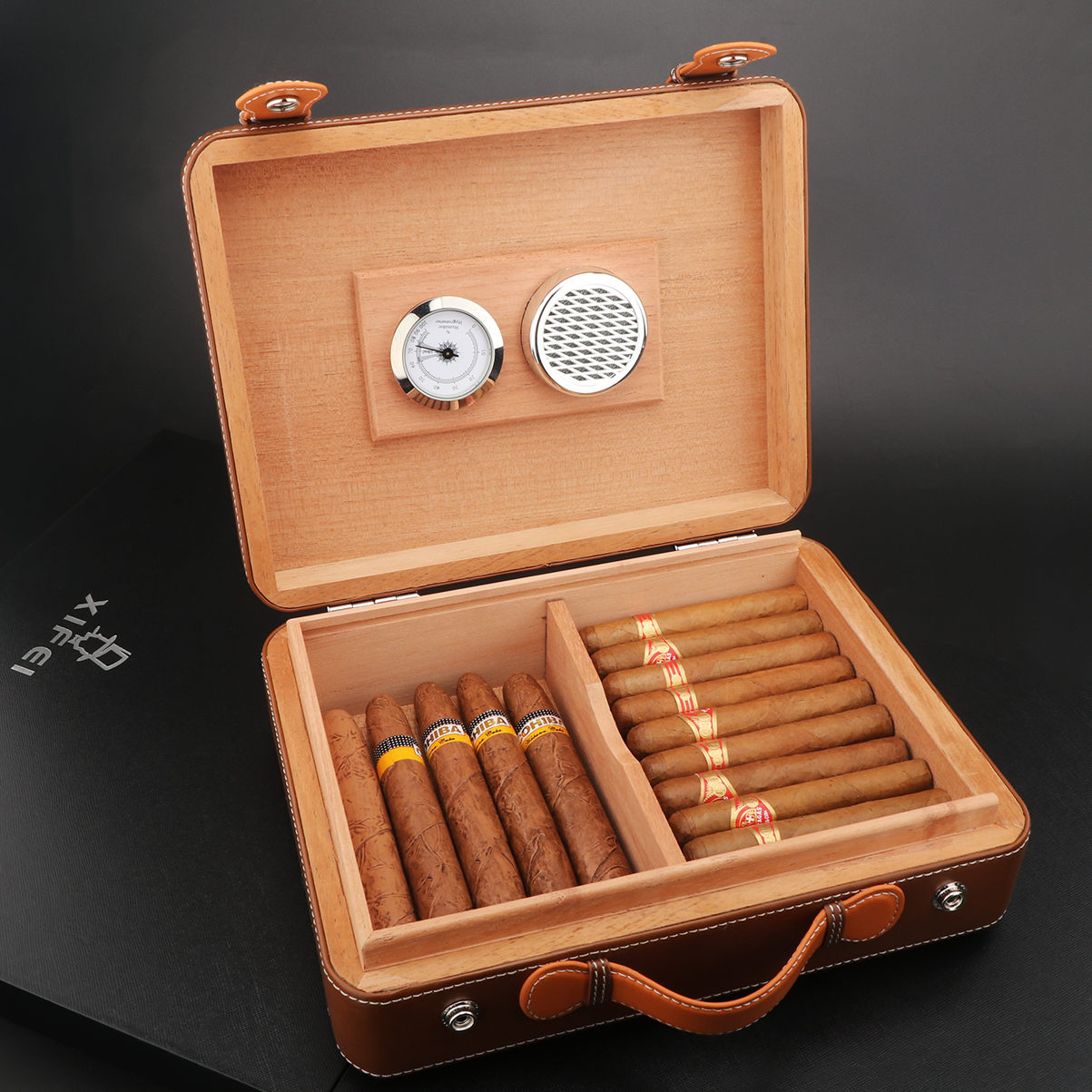 XIFEI Travel Cigar Humidor Box - Smoker Box Wood Chip review and price