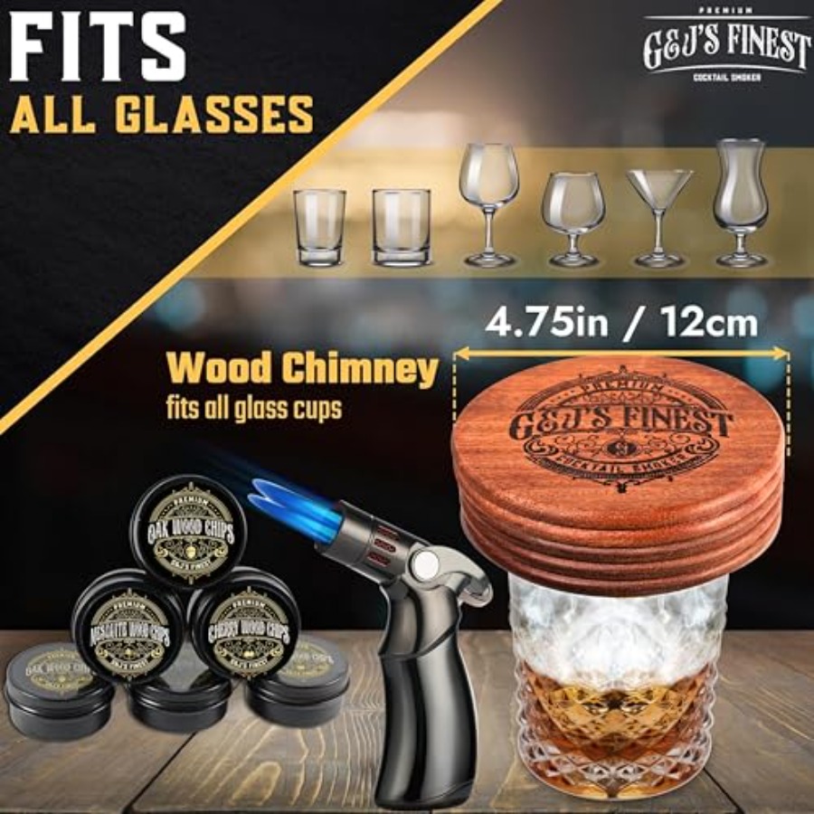 Whiskey Smoker Kit with QuadTo - Smoker Box Wood Chip review and price