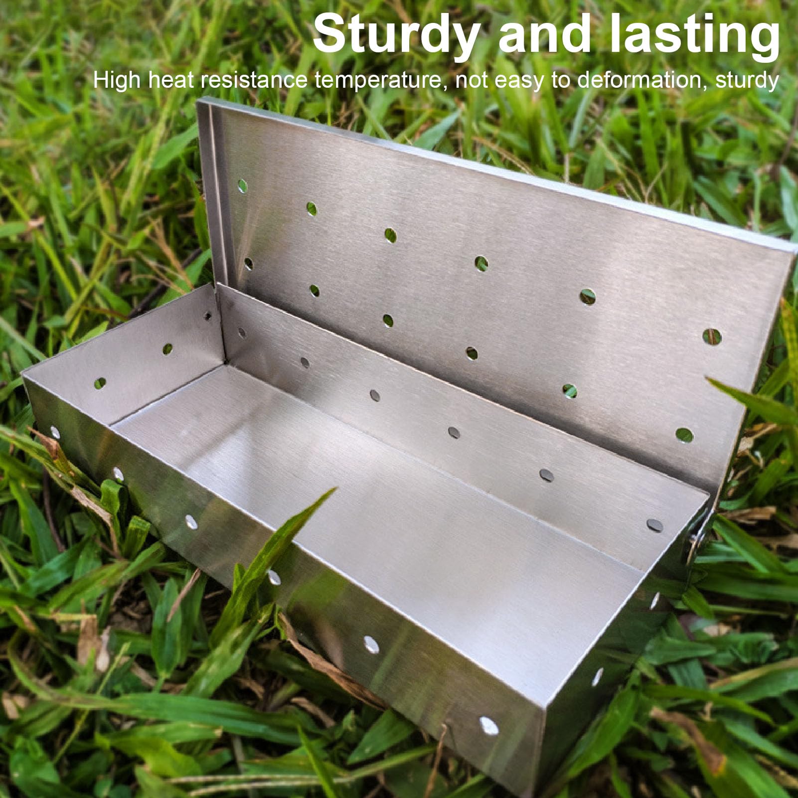 Heavy Duty Stainless Steel Smo - Smoker Box Wood Chip review and price