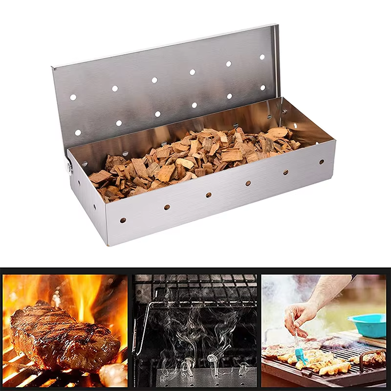 BBQ Smoker Box Stainless Steel - Smoker Box Wood Chip review and price