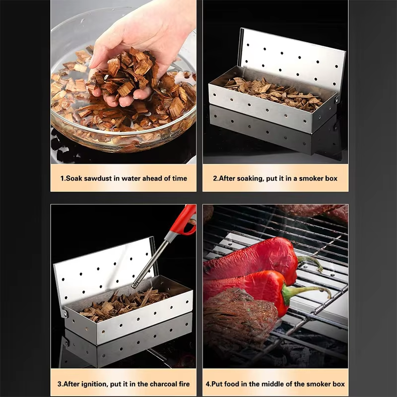 BBQ Smoker Box Stainless Steel - Smoker Box Wood Chip review and price