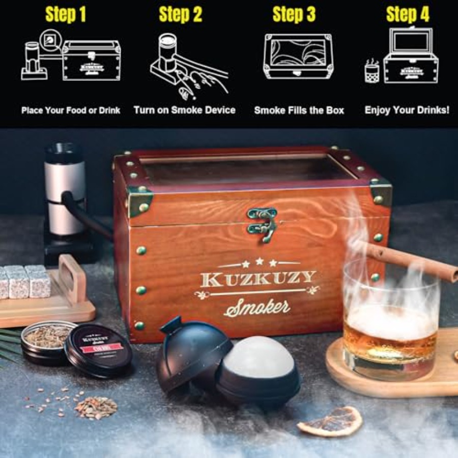 Cocktail Smoker Kit - Whiskey  - Smoker Box Wood Chip review and price