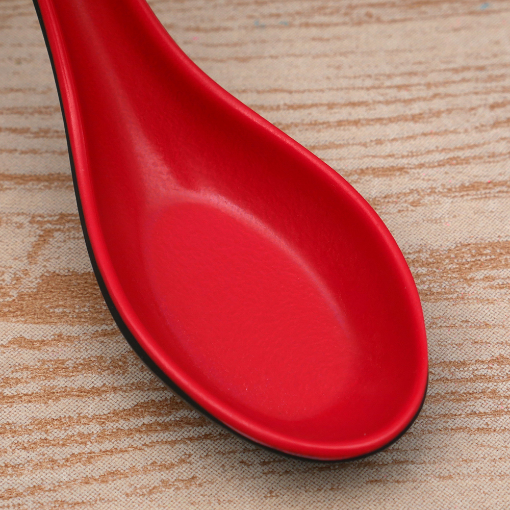 Black Red Plastic Spoon Home F - Home Cooking Restaurant review and price