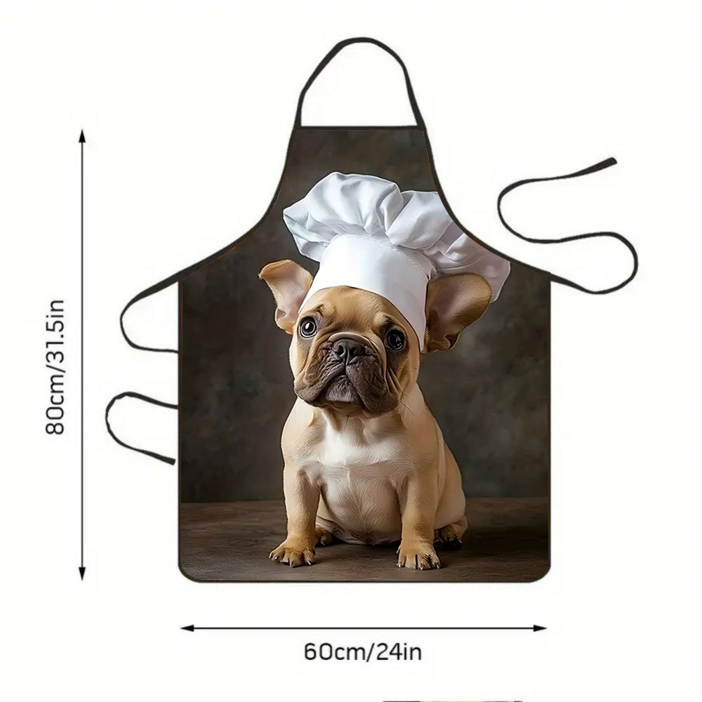 1pc French Bulldog Chef Apron  - Home Cooking In French review and price
