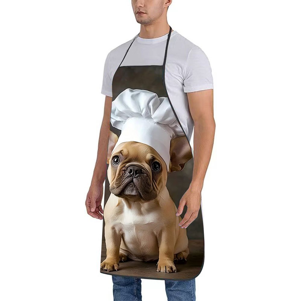 1pc French Bulldog Chef Apron  - Home Cooking In French review and price