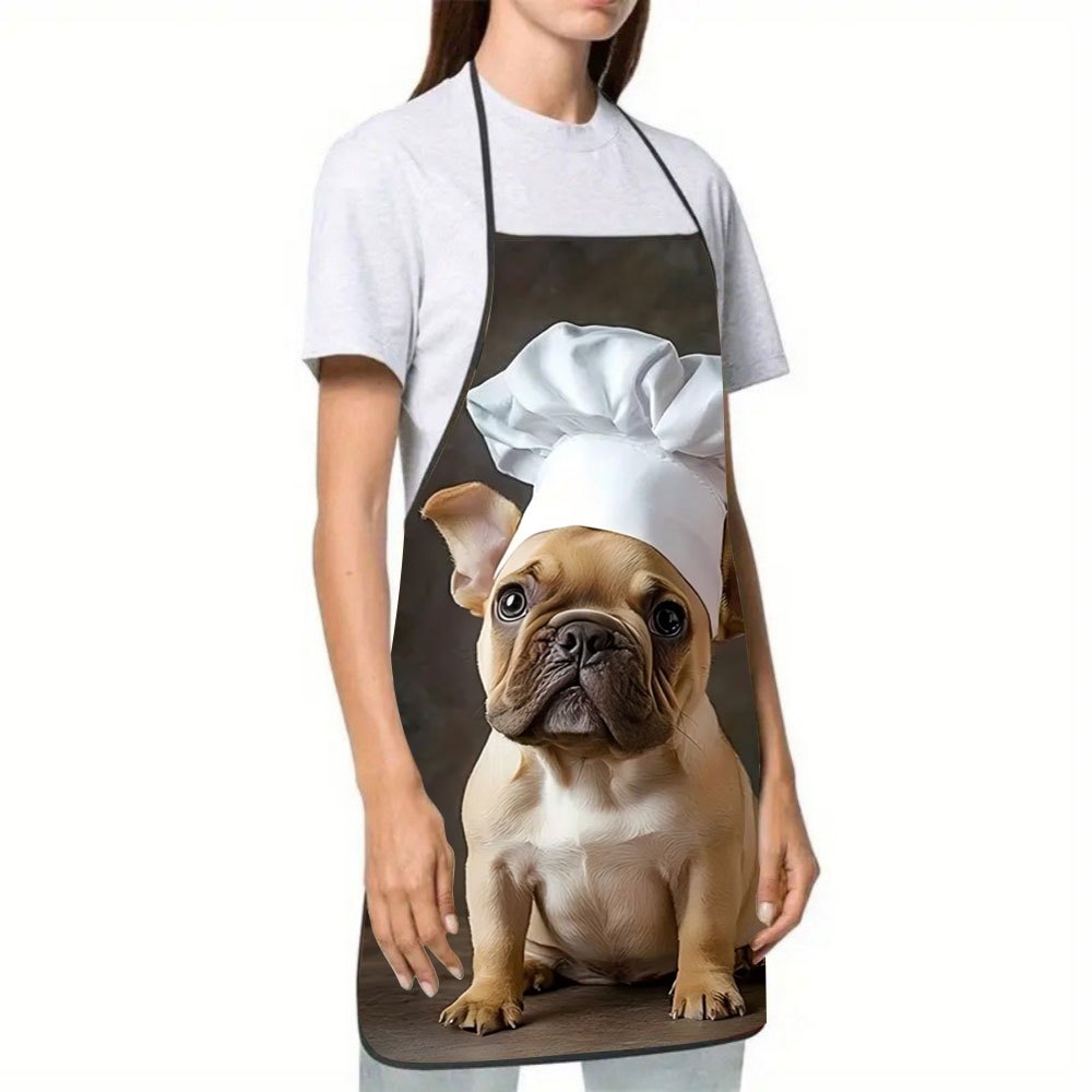 1pc French Bulldog Chef Apron  - Home Cooking In French review and price
