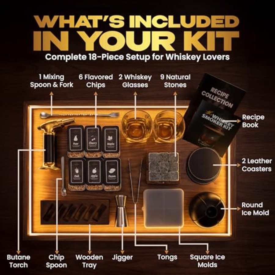 Premium Whiskey Smoker Kit Woo - Smoker Box Wood Chip review and price