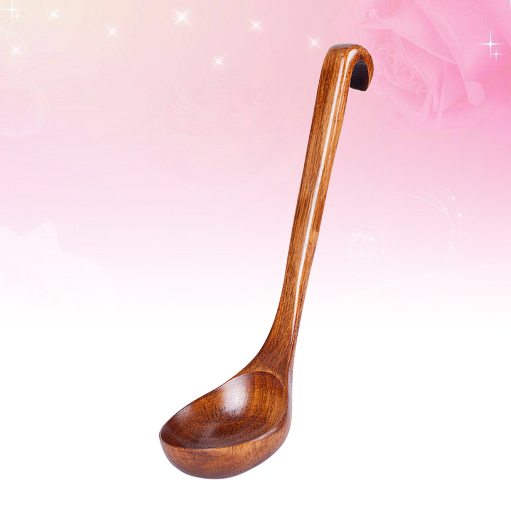 Solid Wood Soup Spoon Simple E - Home Cooking Restaurant review and price