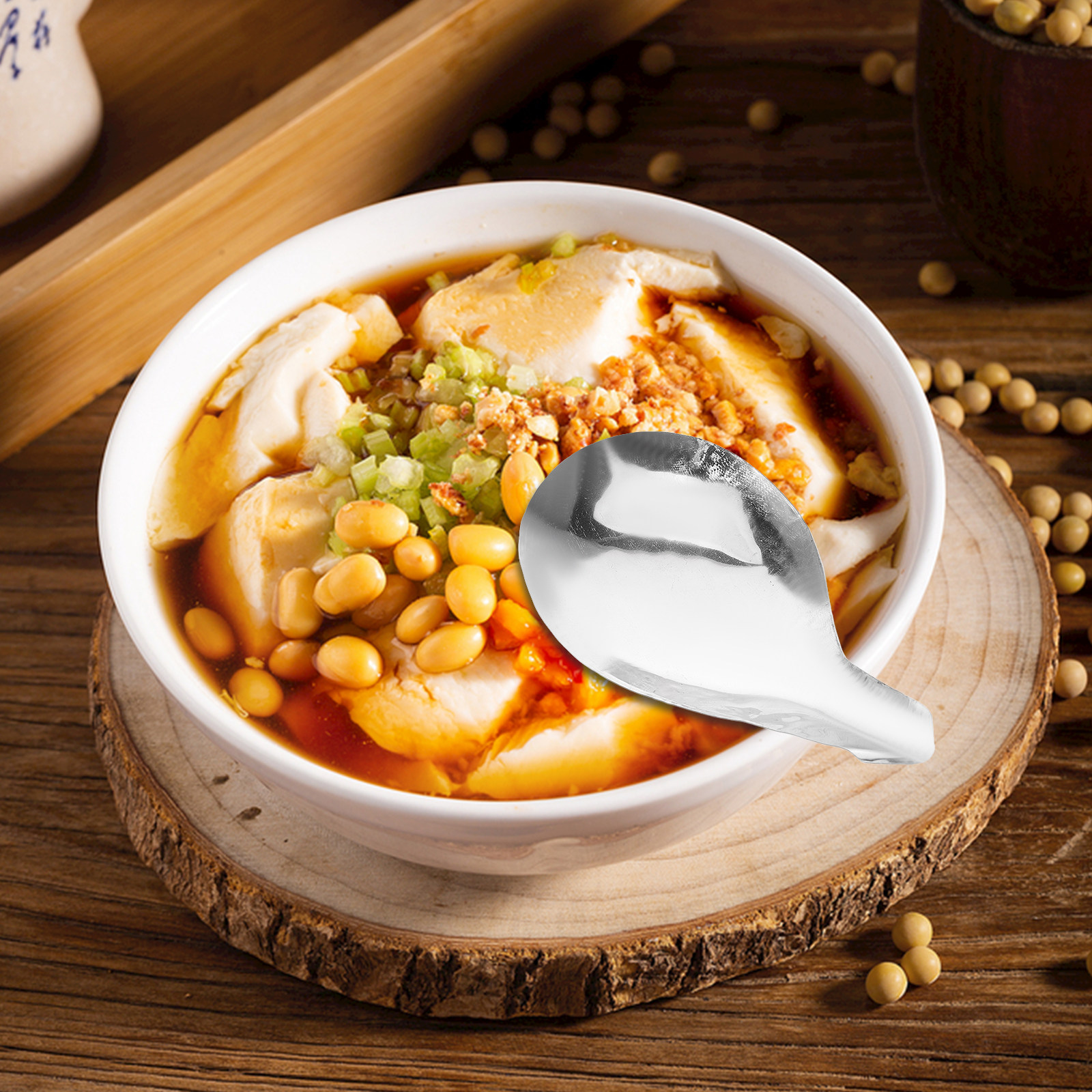 Stainless Steel Tofu Ladle Fla - Home Cooking Restaurant review and price