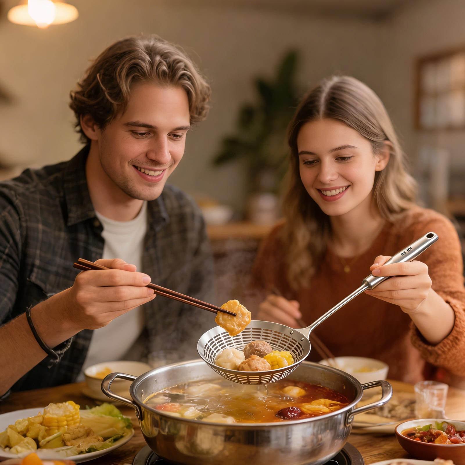 Strainer Spoon Long Handle Lar - Home Cooking In French review and price