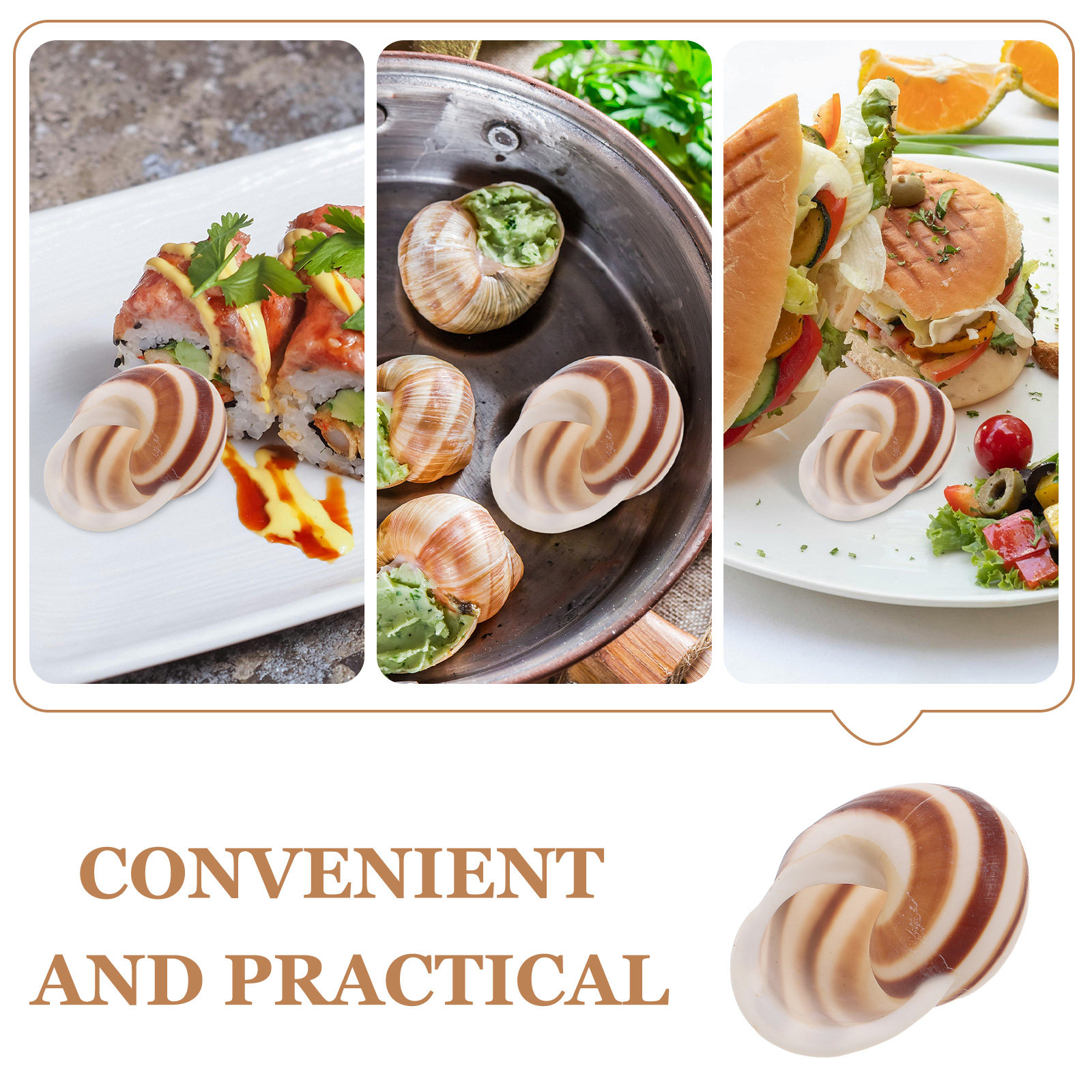 4Pcs Natural Spiral Snail Shel - Home Cooking In French review and price